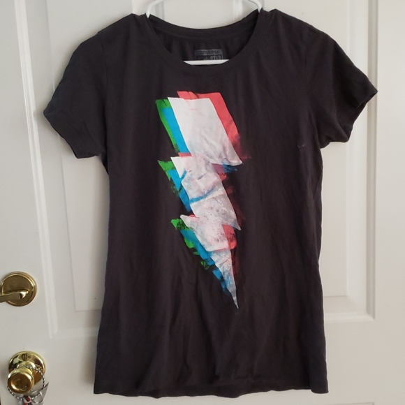 Converse Tops - Converse | neon lightning bolt tee | size L